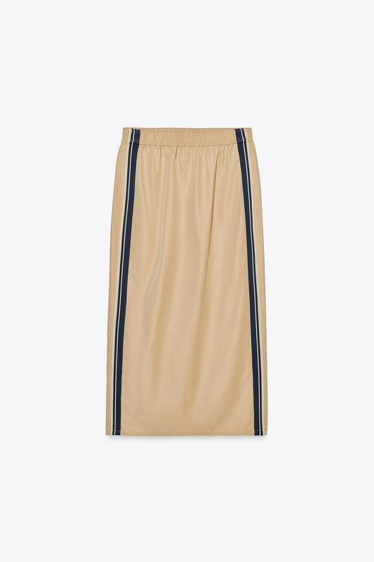 MIDI SKIRT WITH SIDE STRIPE DETAIL