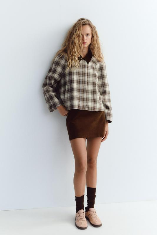 VELVET MINI SKIRT