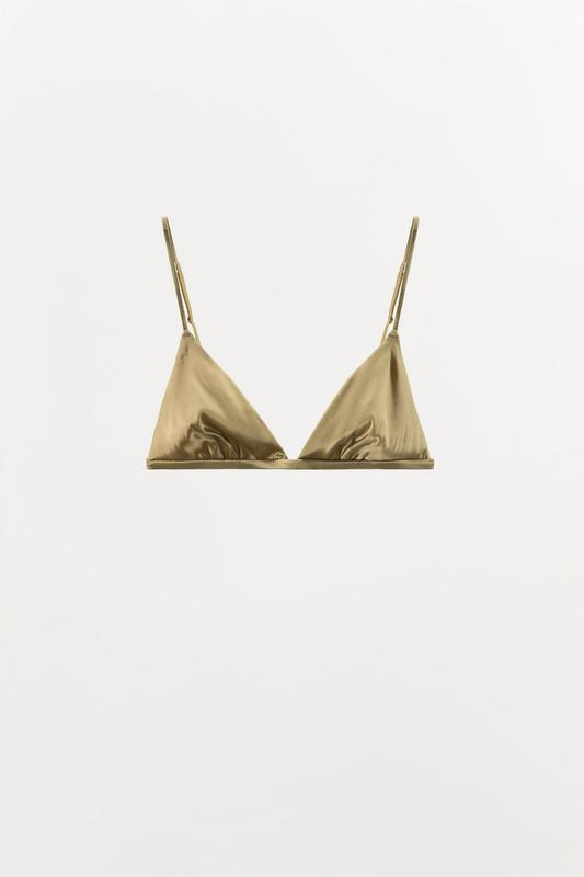 SILK TRIANGLE BRALETTE