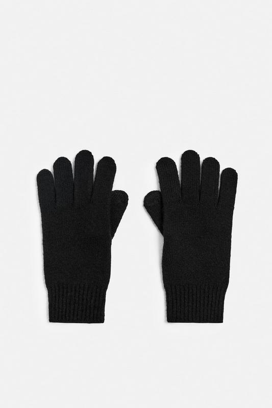 WOOL AND CASHMERE KNITTED GLOVES