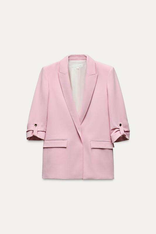BLAZER WITH ROLLED-UP SLEEVES
