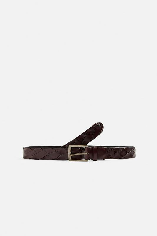 PLAITED LEATHER BELT