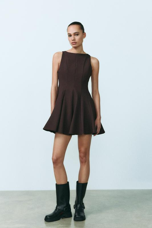 SHORT FLARED DRESS