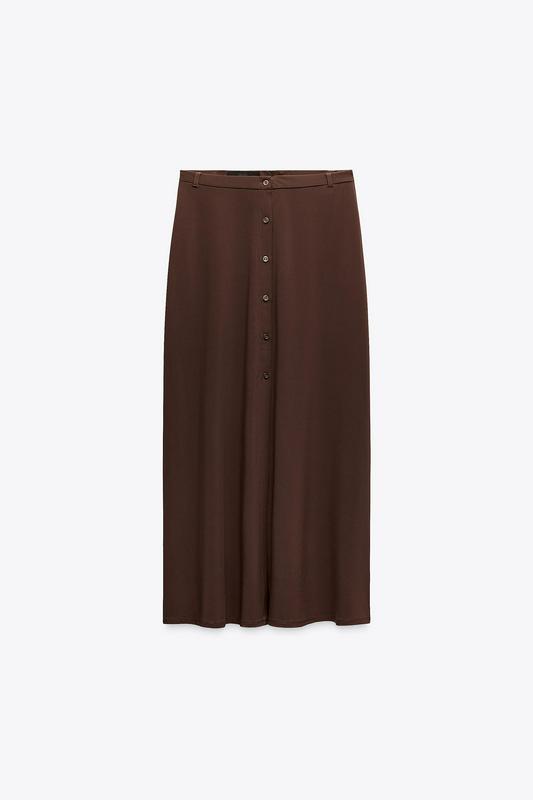 MIDI BUTTONED SKIRT