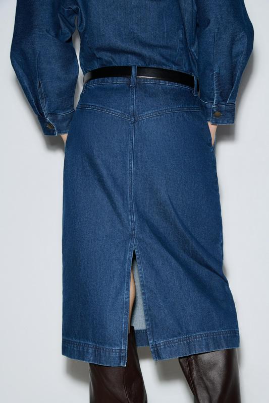 ZW COLLECTION DENIM MIDI DRESS