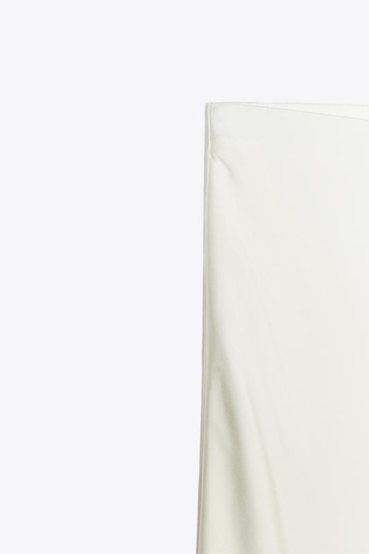 SATIN MIDI SKIRT