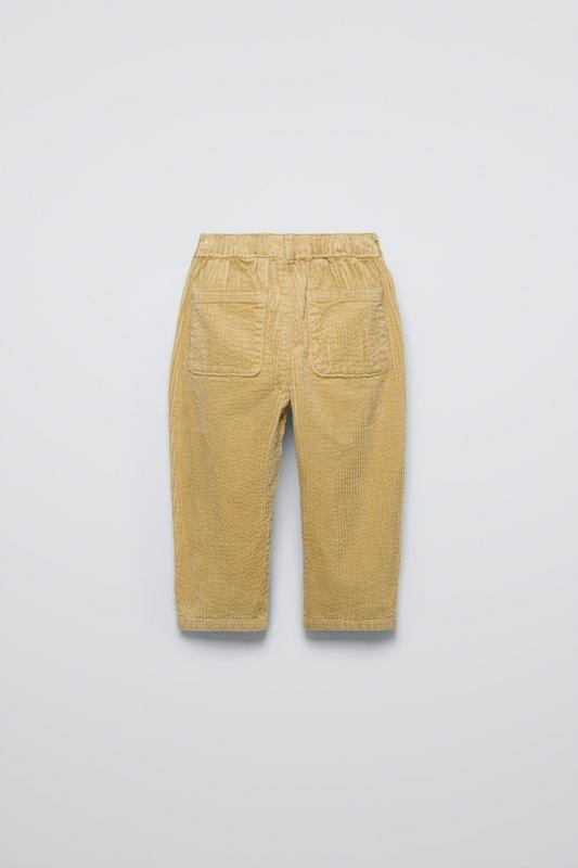 CORDUROY BAGGY TROUSERS WITH KNEE PATCHES