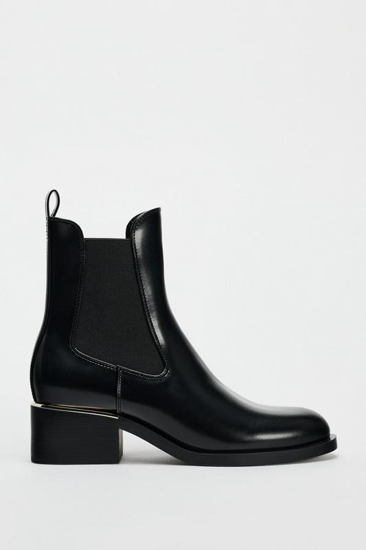 ANKLE BOOTS WITH METALLIC DETAIL